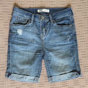 Signature by Levi Strauss Blue Denim Shorts Girls 12